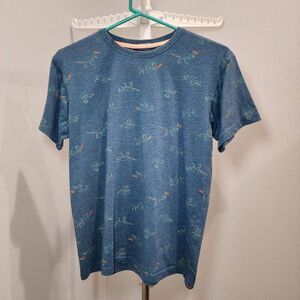 Bold blue Boys T-rex, cobra, alligator size 14 t-shirt